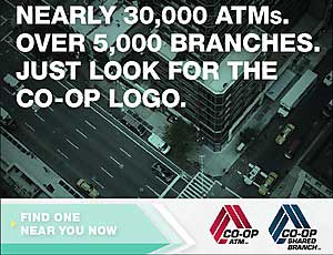 CO-OP Network - shared branch and ATM locations,