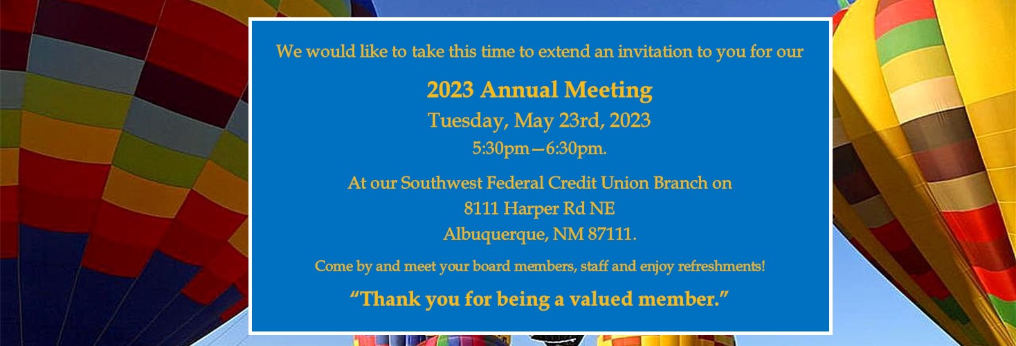Southwest Federal Credit Union Durango Colorado Annual Meeting 2023 | Southwest Federal Credit Union